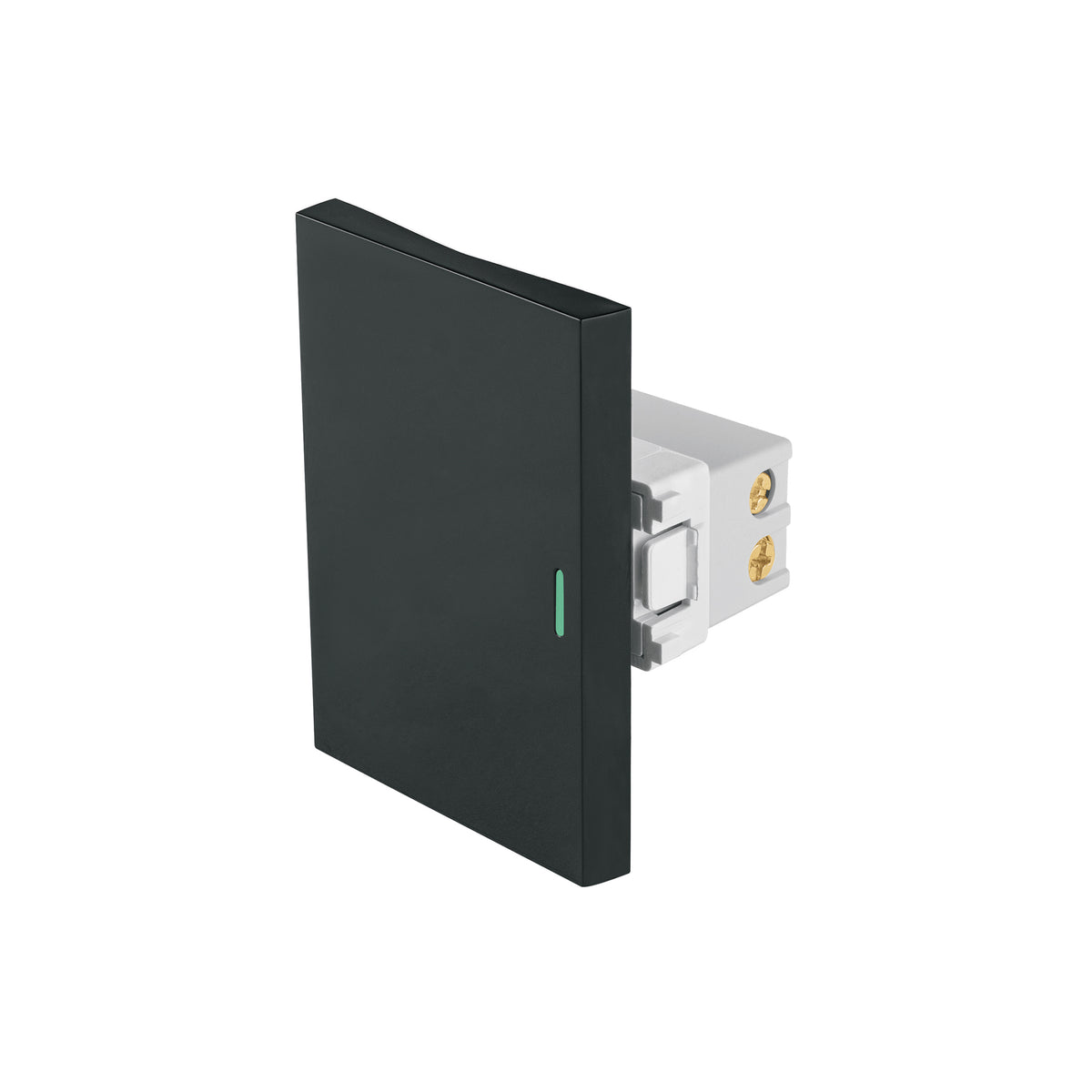 INTERRUPTOR SENCILLO 3 VIAS NEGRO SIN TAPA 68MM