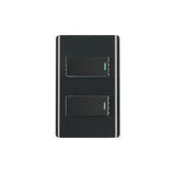 INTERRUPTOR DOBLE NEGRO