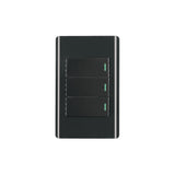 INTERRUPTOR TRIPLE NEGRO