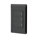 INTERRUPTOR DOBLE + 1 DE 3 VIAS BNEGRO