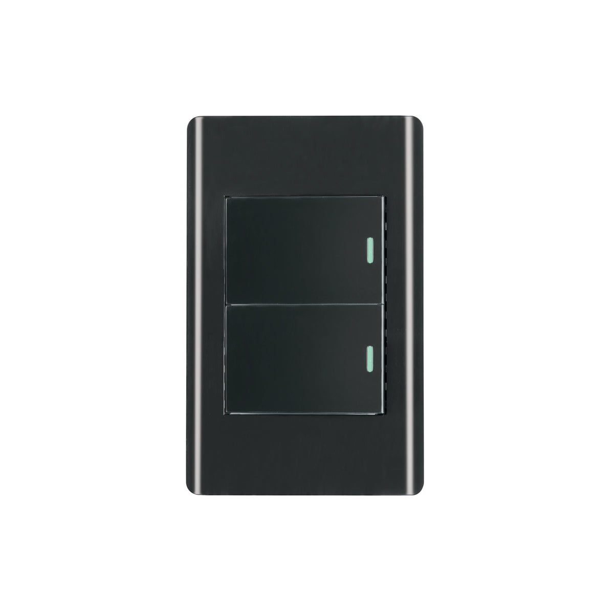 INTERRUPTOR SENCILLO + 1 DE 3 VIAS 35MM NEGRO