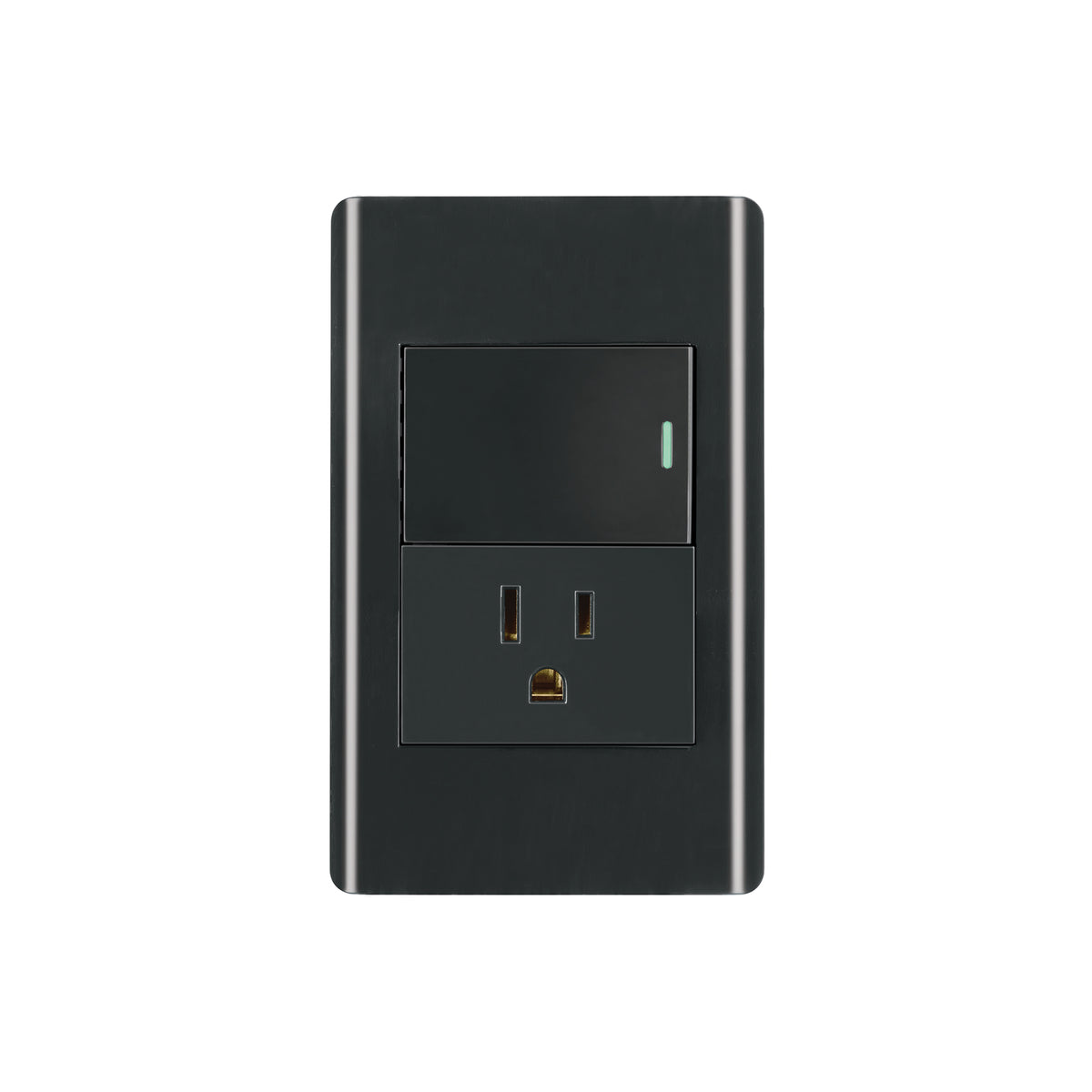 INTERRUPTOR + TOMACORRIENTE 34MM BLANCO