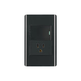 INTERRUPTOR + TOMACORRIENTE 34MM BLANCO