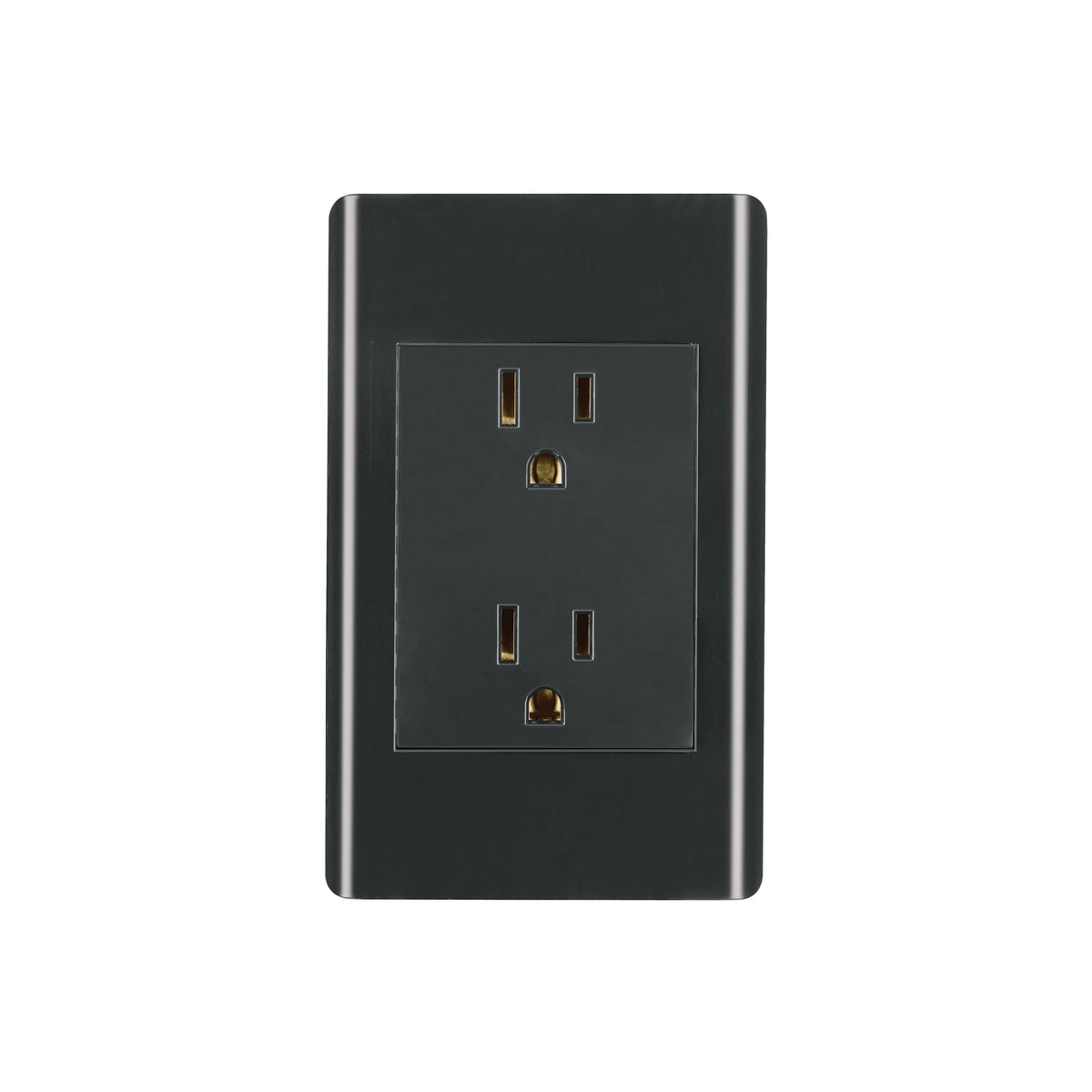 TOMACORRIENTE DOBLE NEGRO