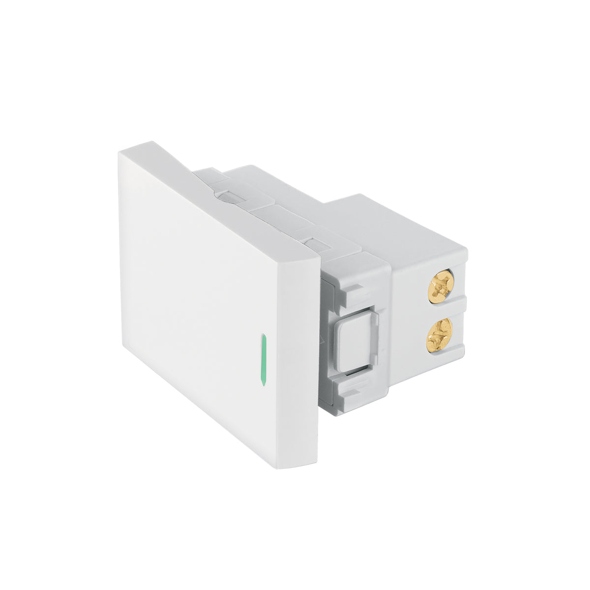 INTERRUPTOR SENCILLO BLANCO SIN TAPA 35MM