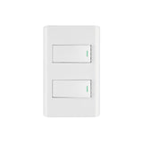 INTERRUPTOR SENCILLO + 1 DE 3 VIAS BLANCO