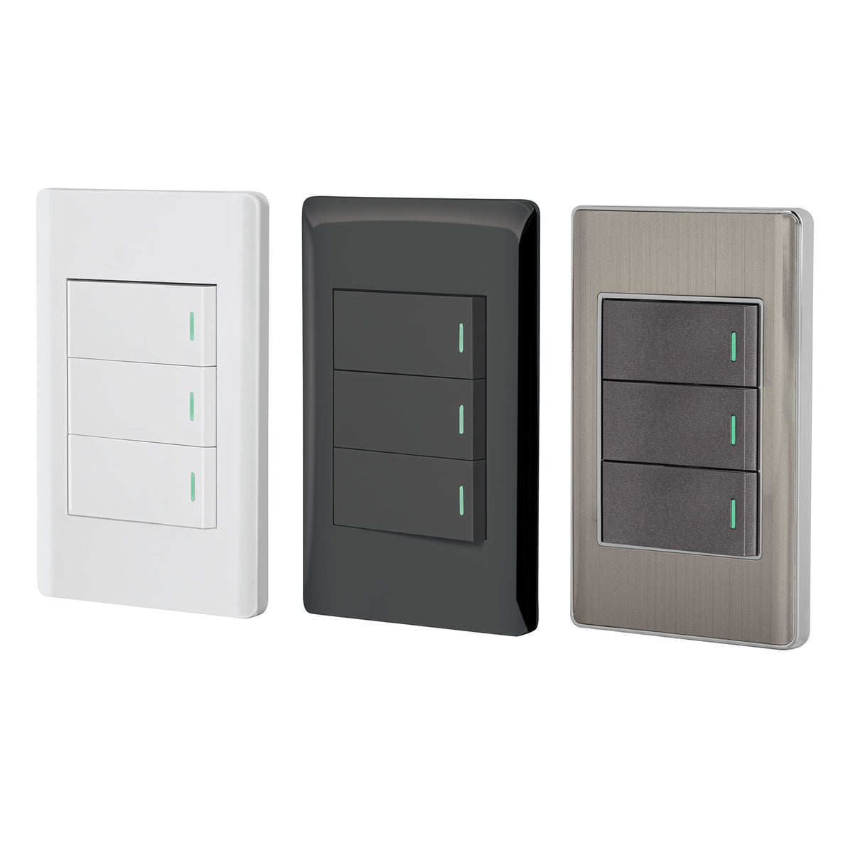 INTERRUPTOR DOBLE + 1 DE 3 VIAS BLANCO