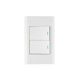 INTERRUPTOR SENCILLO + 1 DE 3 VIAS 35MM BLANCO