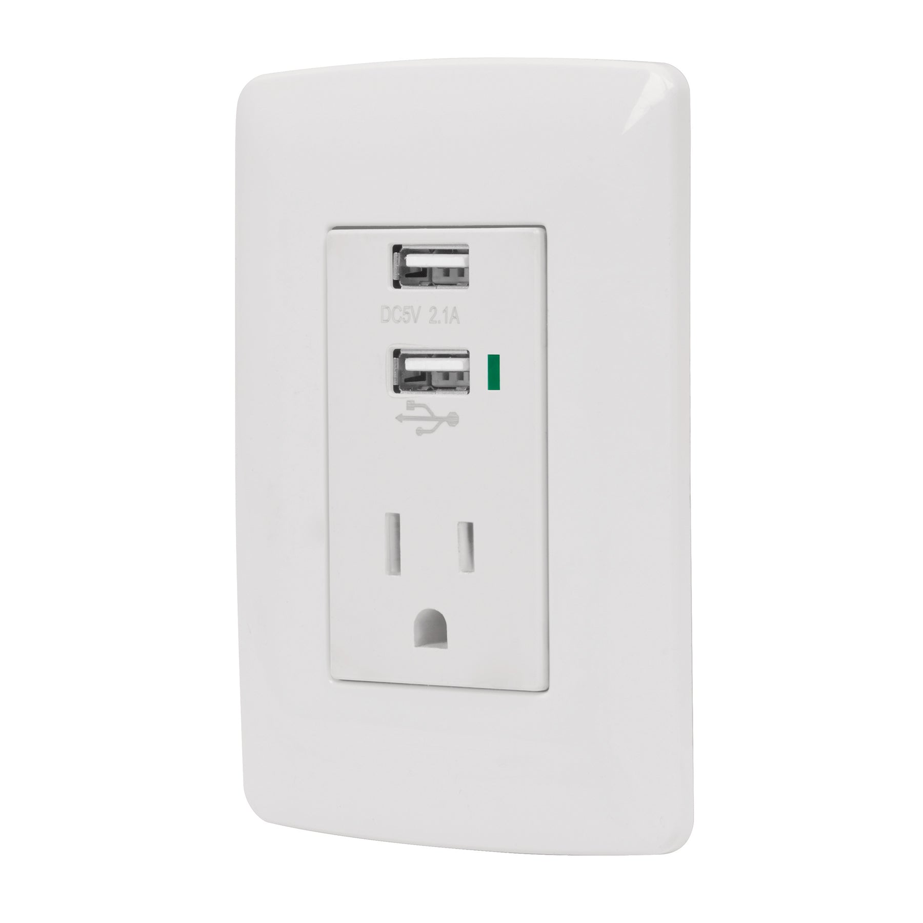 tapa con puerto usb aterrizado linea italiana