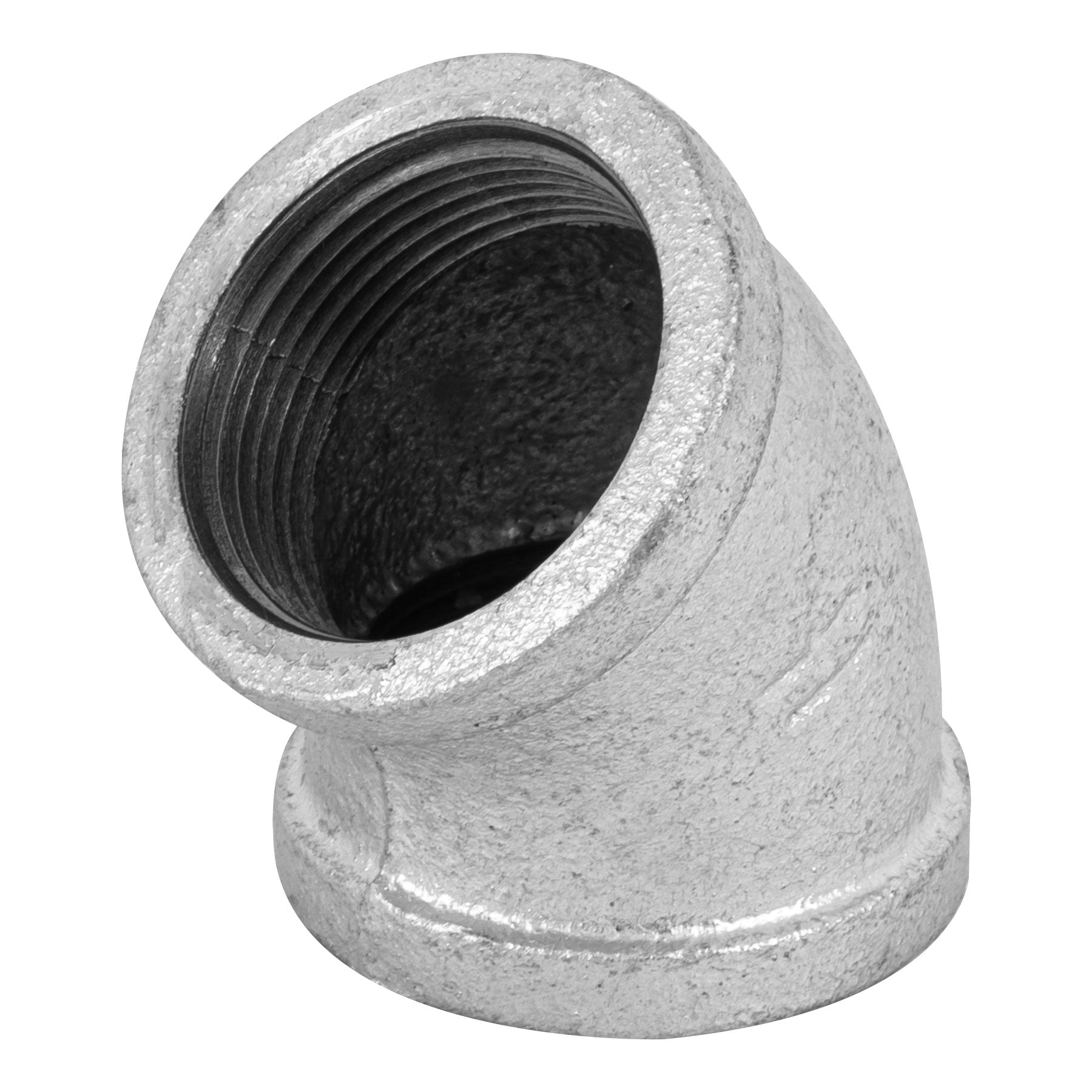 codo 45 de hierro galvanizado