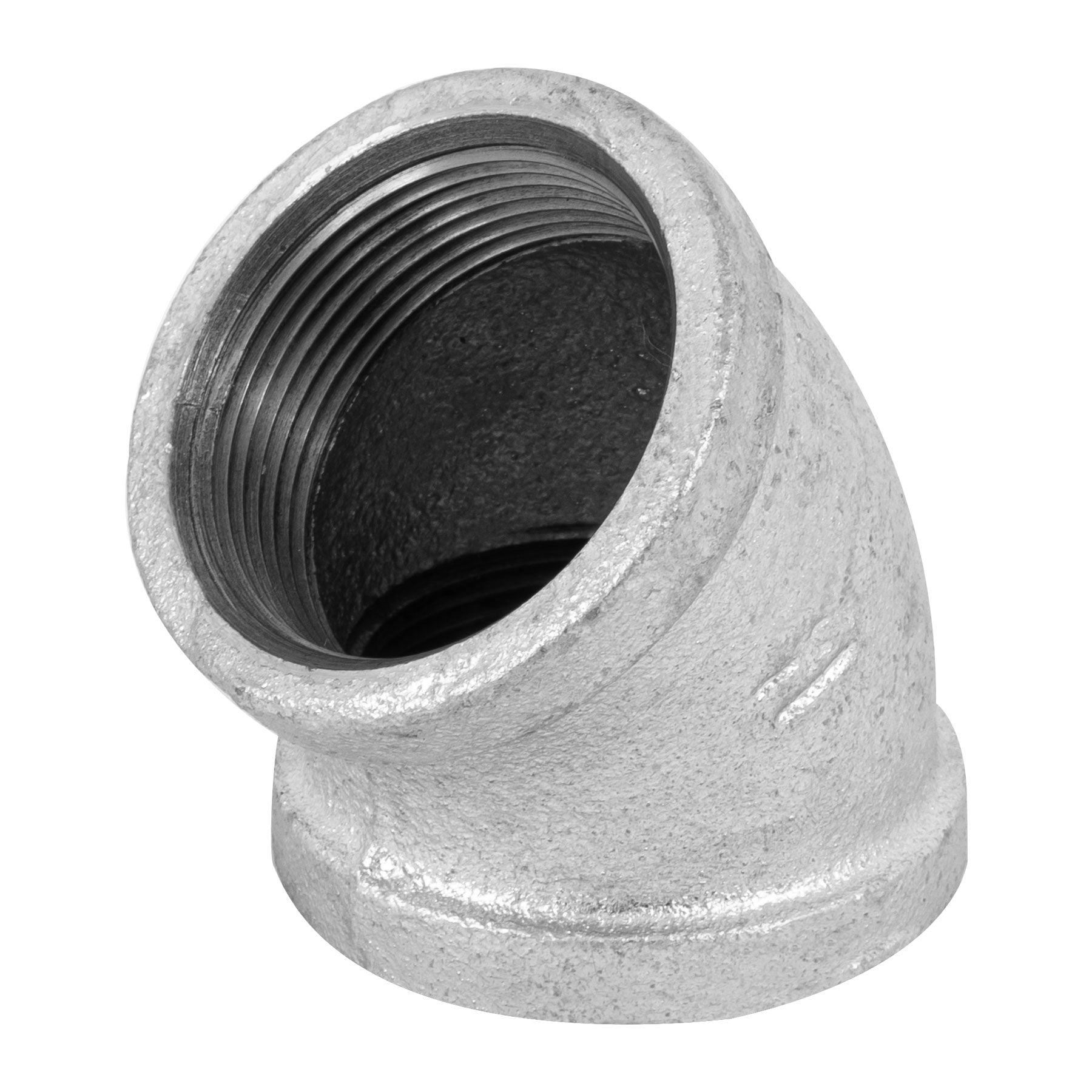 codo 45 de hierro galvanizado