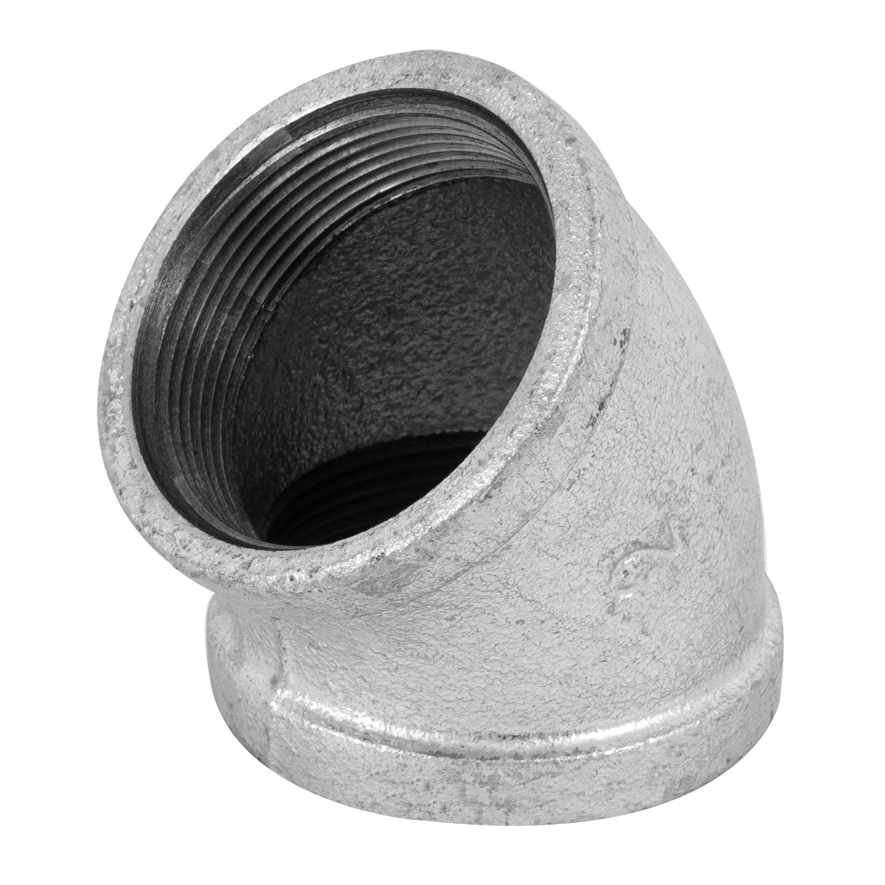 codo 45 de hierro galvanizado