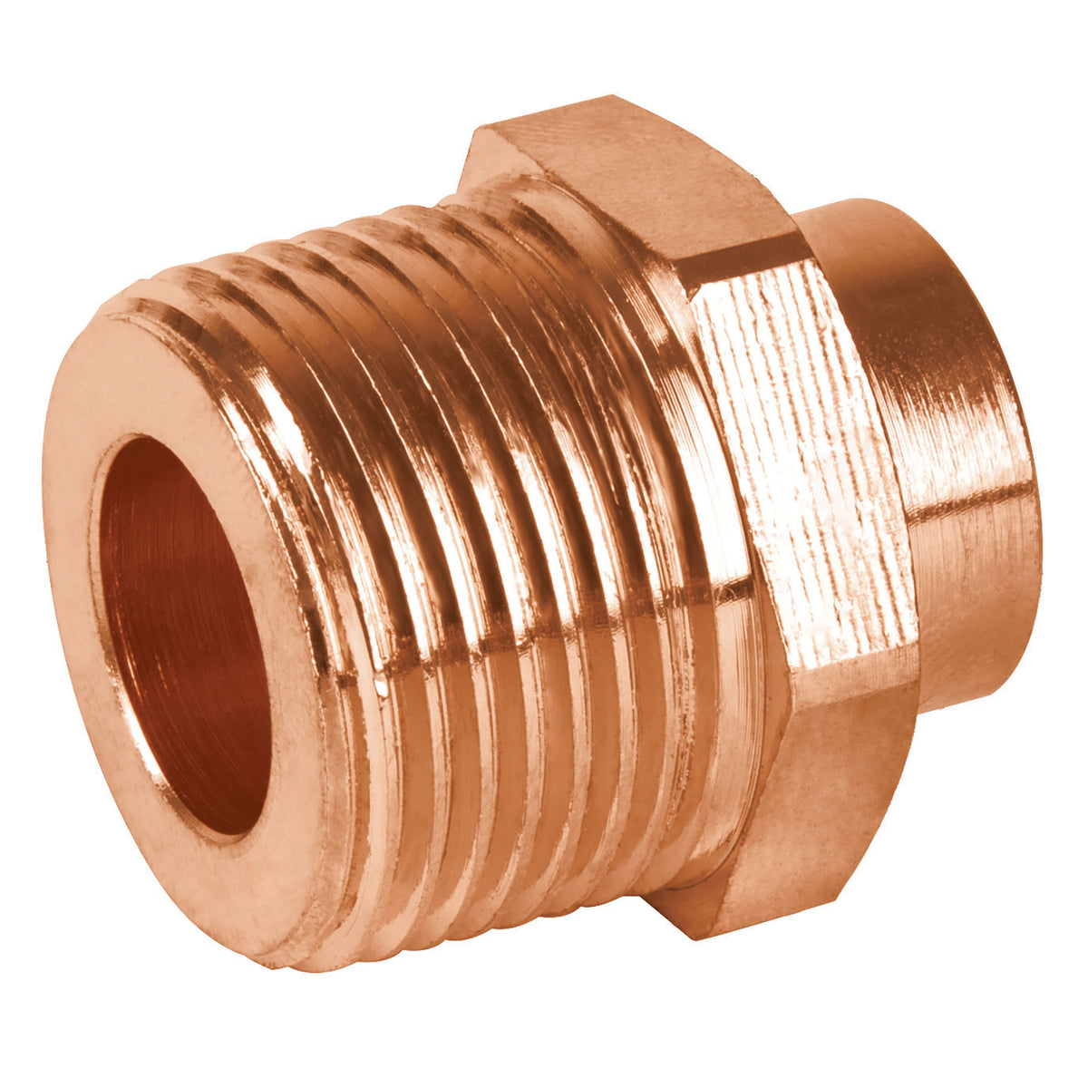 conector macho reducido de cobre