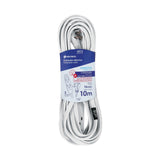 Extensión doméstica aterrizada con clavija plana