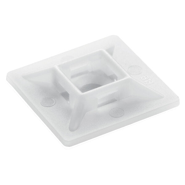 Base plastica con adhesivo para abrazadera plastica