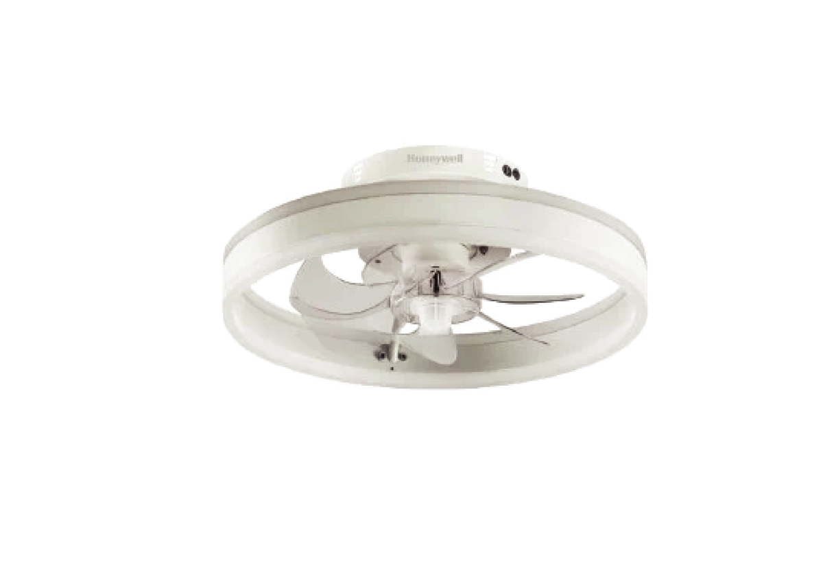 ABANICO DE TECHO DECORATIVO 16'' CON LUZ LED (WH) 30W INTERRUPTOR CCT 30K 40K 60K IP20 DIMEABLE (E)